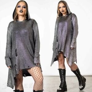 Killstar Hot As Heim Hooded Sweater NWT 4XL